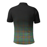 MacKintosh Hunting Ancient Tartan Crest Polo Shirt - Thistle Black Style